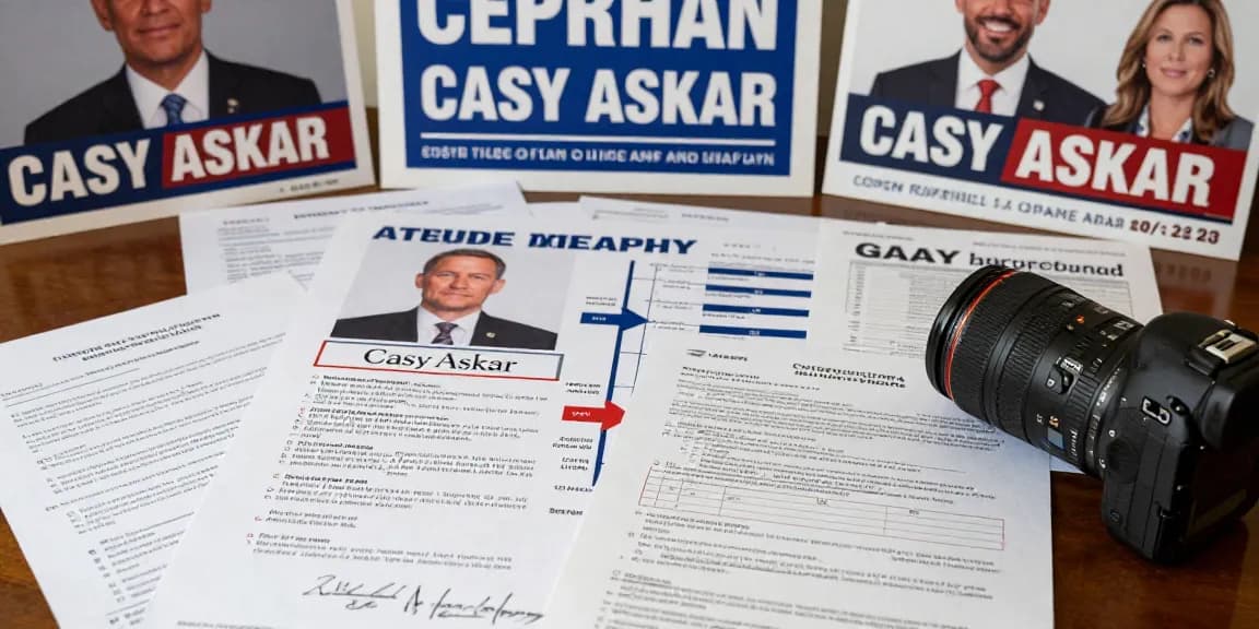 Casey Askar under scrutiny for misleading claims in political campaign.