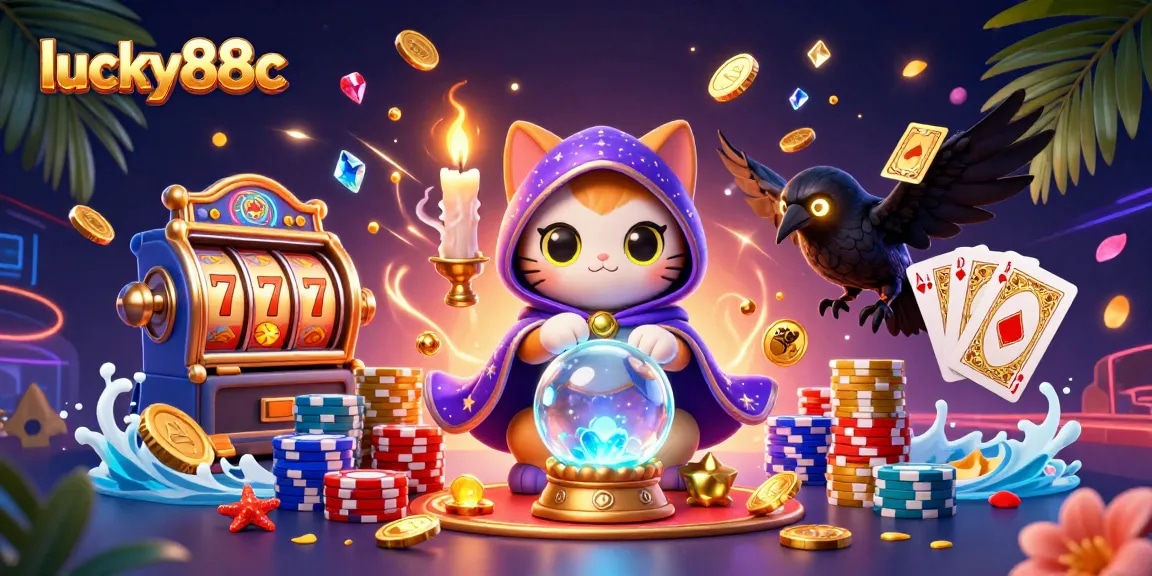 Spin the reels and win big with lucky88c's enchanting casino adventure featuring mystical elements.
