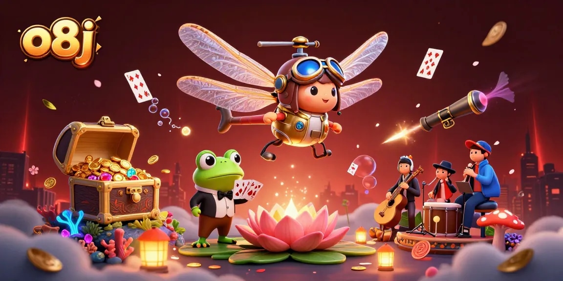 Experience the thrill of o8j casino with vibrant characters and immersive gaming elements.