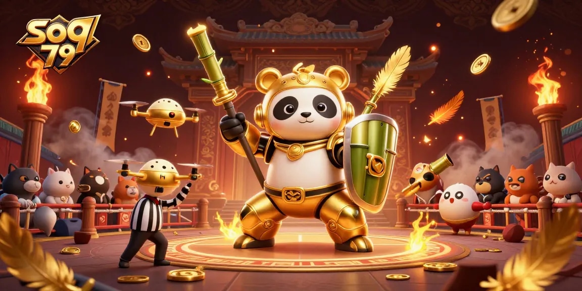 Experience exciting gambling action with so 79 in a dynamic arena featuring vibrant characters and elements.