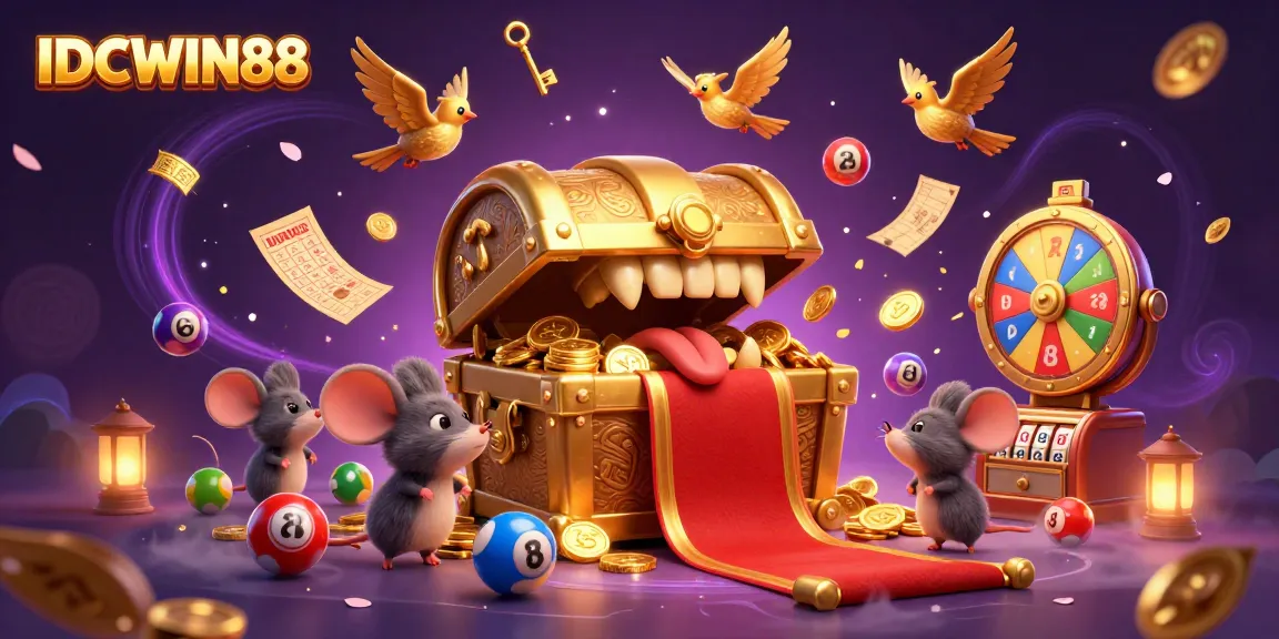 Experience thrilling wins with IDCWIN88, as adventurer mice are lured by treasures and vibrant gaming elements.