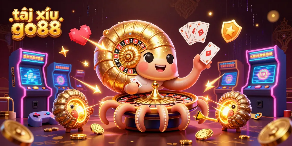 Experience the excitement of tài xỉu go88 with a vibrant illustration of the game set in a dynamic casino environment.