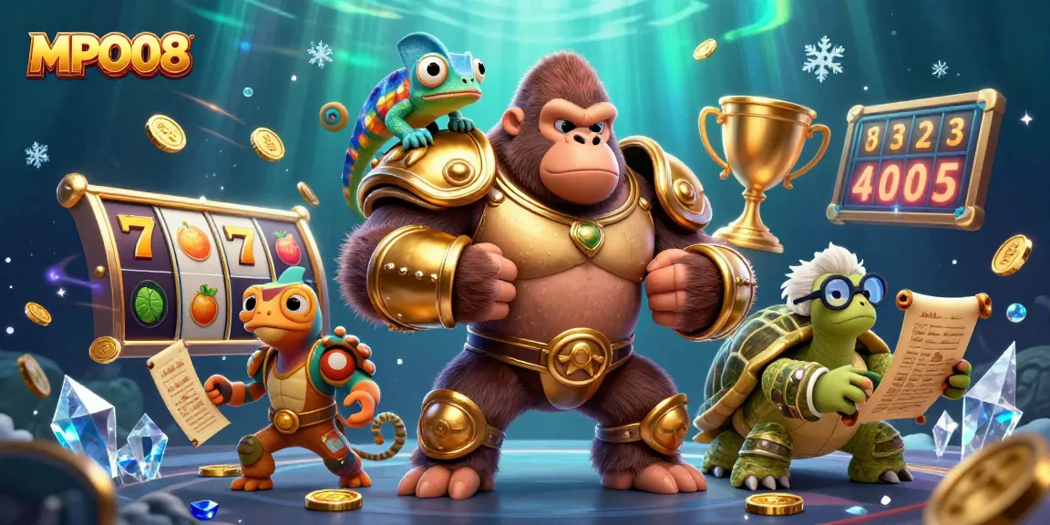 MPO08 immersive online slot experience showcases dynamic characters and vibrant casino elements.