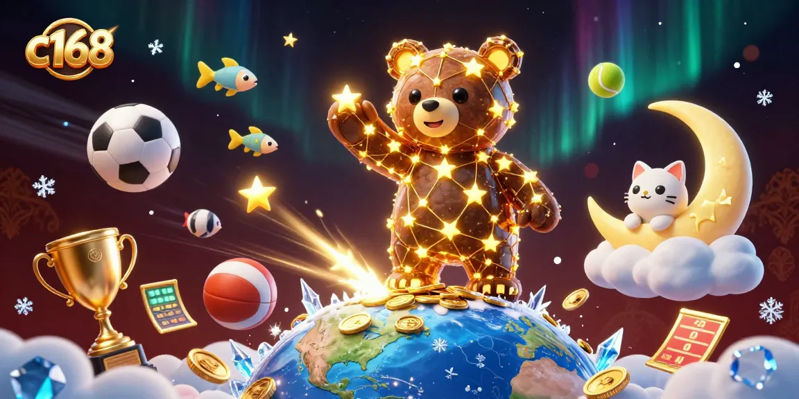 Join the gaming fun with c168's vibrant constellation scene filled with winning elements!