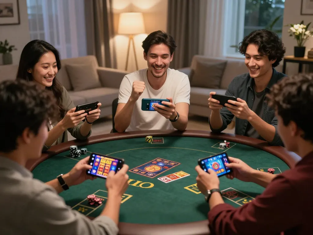 Players enjoying spirited online gaming experiences on F168, showcasing vibrant casino app interfaces.