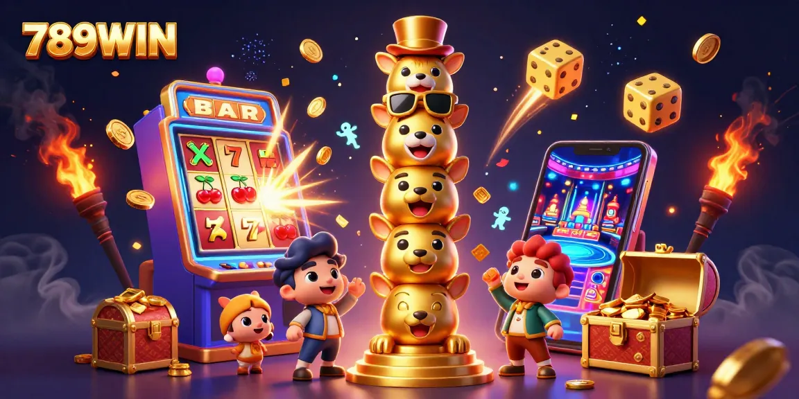 Experience the thrilling energy of 789WIN with captivating casino elements bursting with excitement.