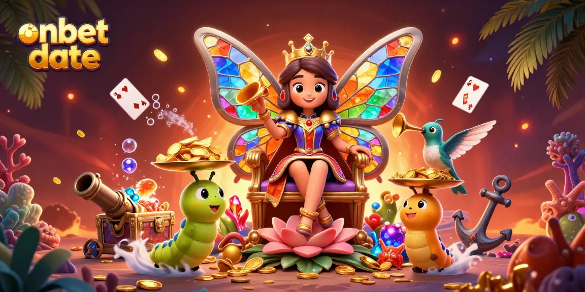 Engage with exciting games at onbet date, featuring vibrant characters amidst treasure-filled scenes.