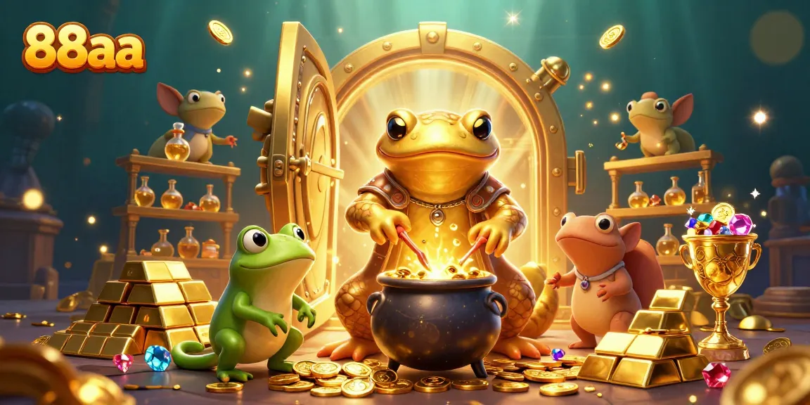 Engage in the enchanting world of 88aa with a dynamic alchemist transmuting gold.