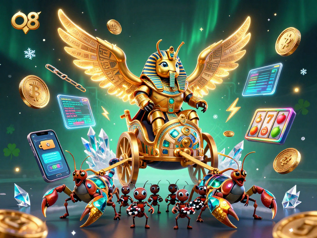 Engage with O8's thrilling casino experience featuring unique characters and elements.