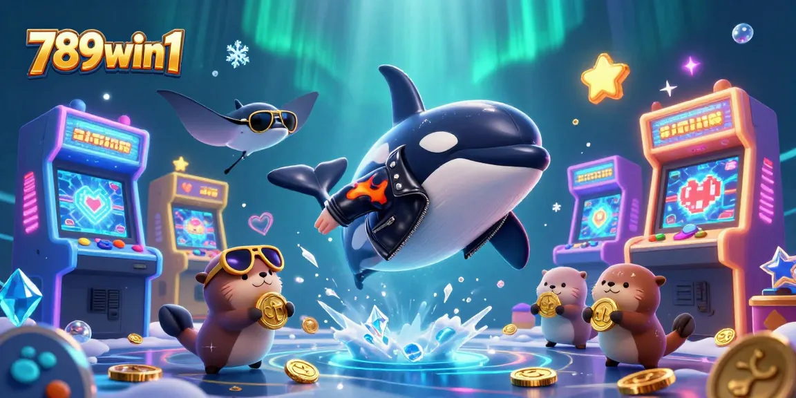 Win big at 789win1 while enjoying a vibrant casino experience surrounded by colorful characters and vivid game elements.