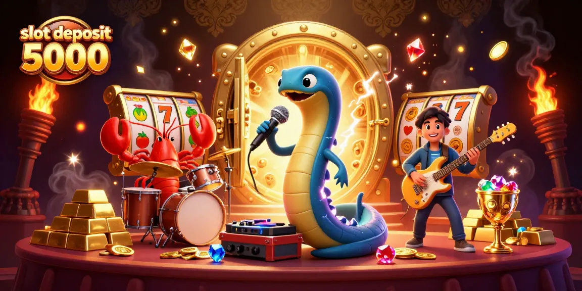 Experience thrilling wins with slot deposit 5000 in this vibrant casino scene!