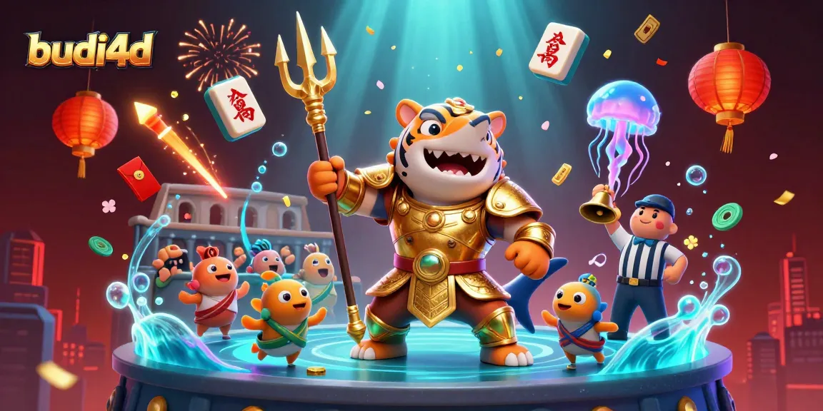 Engage with thrilling online slots action at budi4d featuring a vibrant underwater themed illustration.