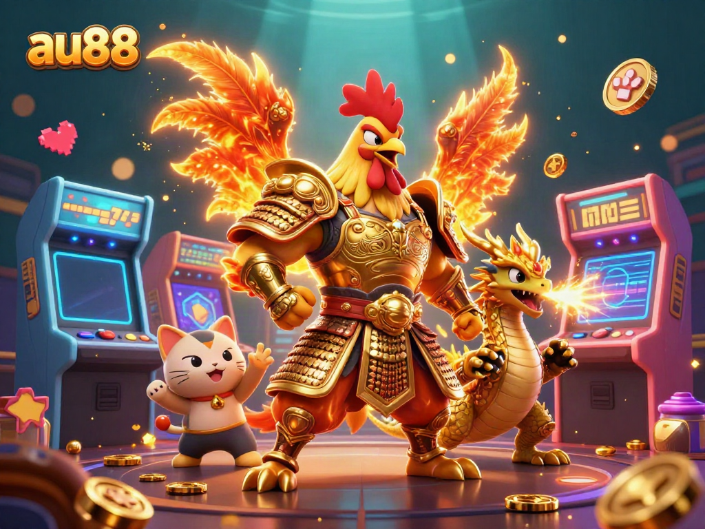 Experience high-stakes gaming fun at au88 with colorful characters, vibrant slots, and thrilling action!