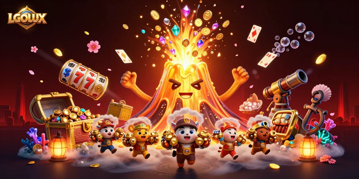 Experience thrilling jackpots with LGOLUX in a vibrant 3D casino adventure.