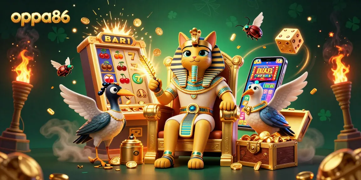 Play exciting games at oppa86 with lively action from slot machines and a treasure burst.
