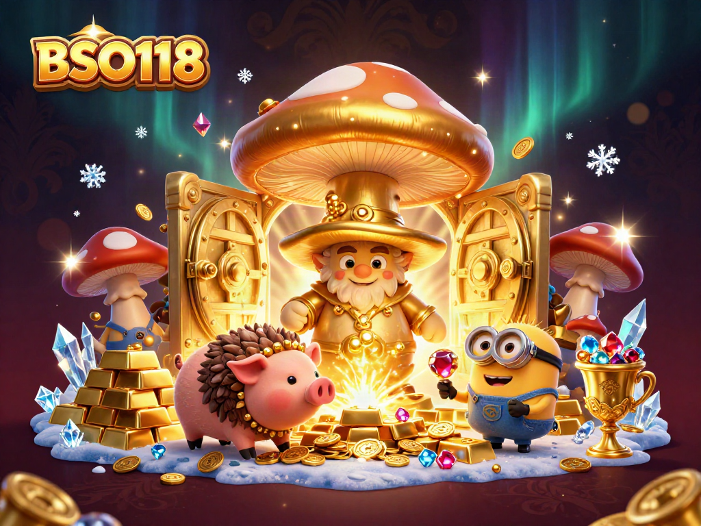 Win big with BSO118 in this enchanting 3D casino scene of treasures and magic.