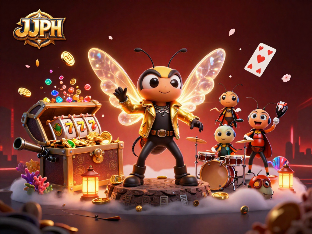 Experience thrilling wins with JJJPH as cartoon characters bring excitement and treasures to life.