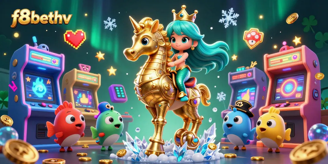 Experience the thrill of f8bethv with vibrant 3D casino gaming elements and characters in action.