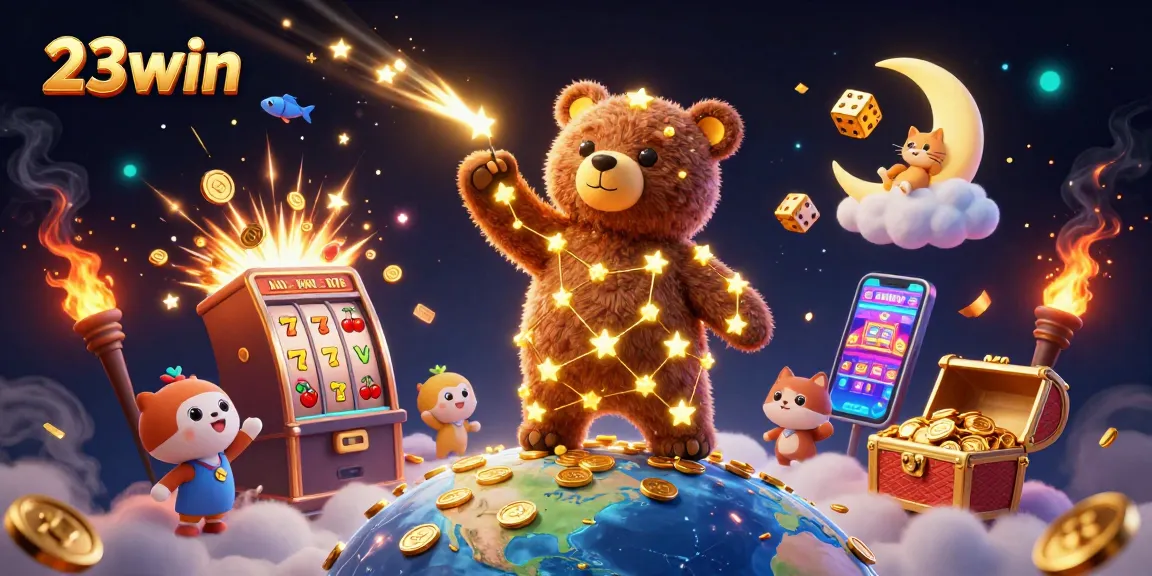 Join the excitement of winning at 23win with dazzling 3D illustrations and jackpot features.