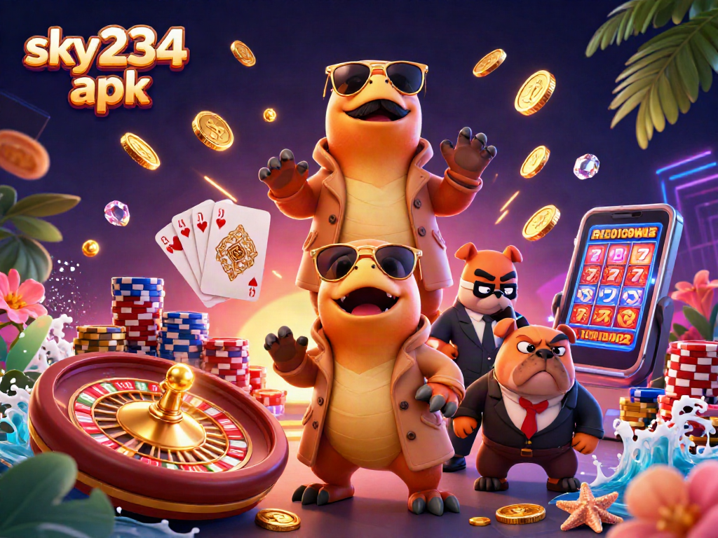 Play thrilling games with sky234 apk featuring raptors in disguise at a VIP casino.