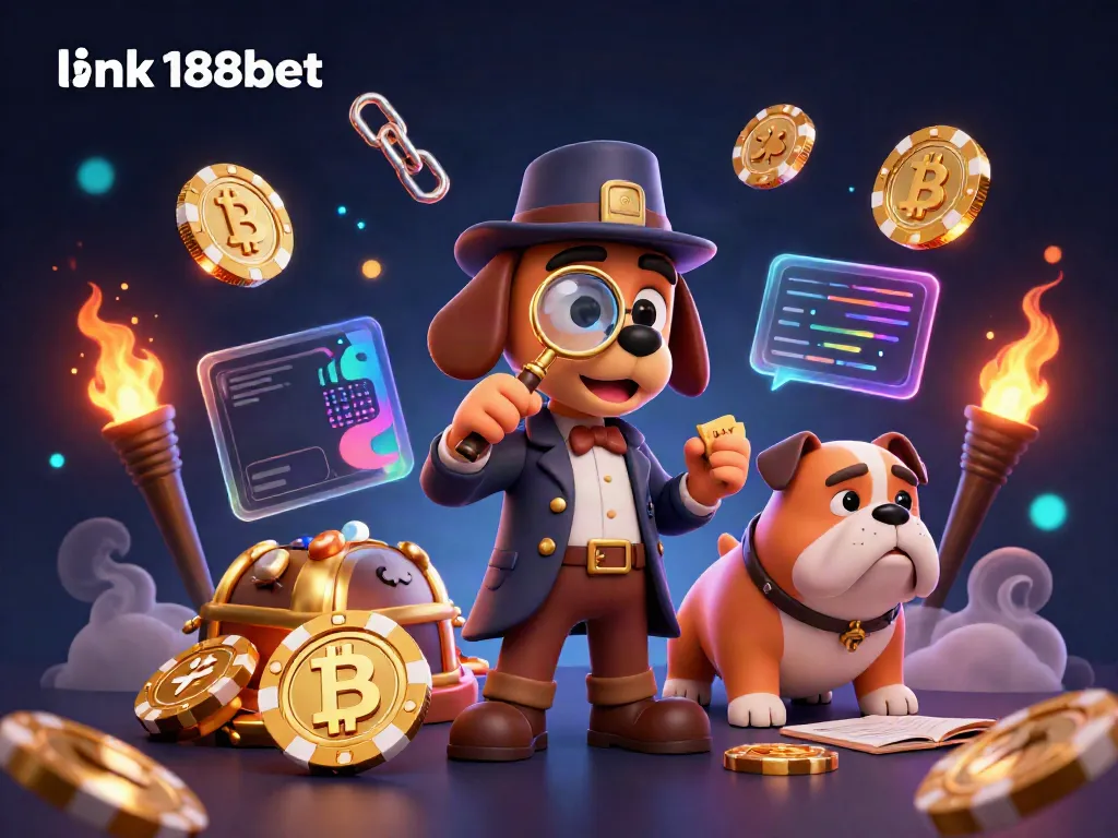 Engage with the link 188bet as a detective discovers clues in a dynamic 3D casino scene.