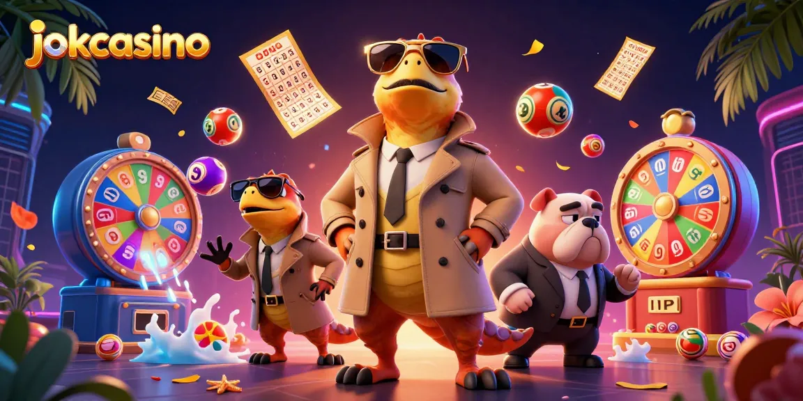 Engage with jokacasino VIP experience through this colorful, dynamic casino illustration featuring playful raptors.