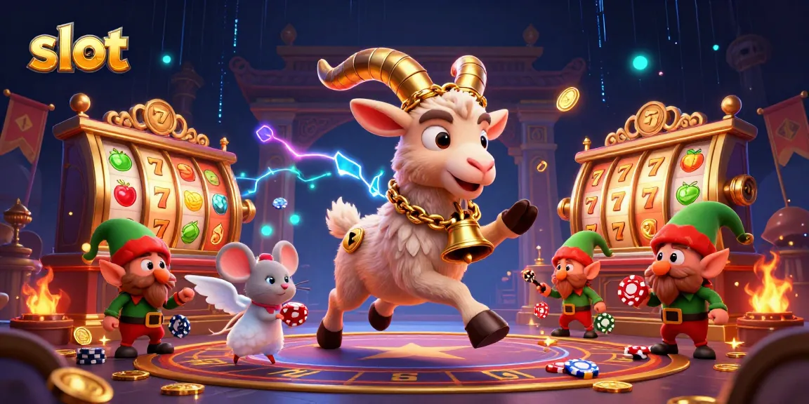 Spin through an engaging slot scene with playful characters and vibrant, dynamic elements.
