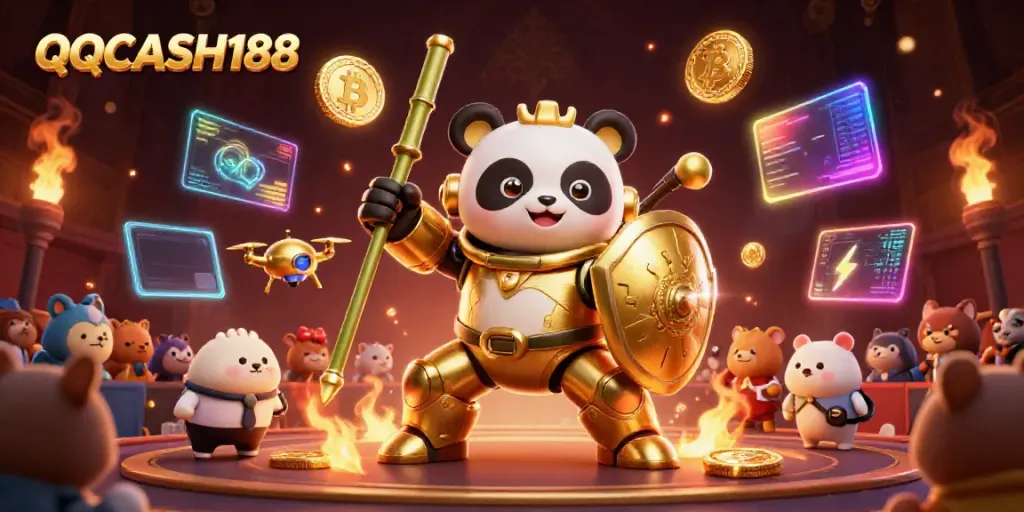 Participate in thrilling gaming experiences with QQCASH188 featuring diverse digital currencies and vibrant action scenes.