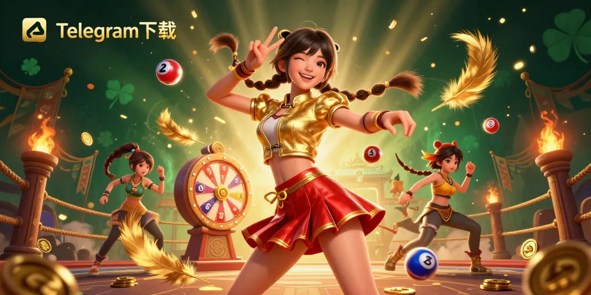 在这个充满彩票激情和获胜氛围的生动赌场场景中，利用Telegram下载激发您的运气。
