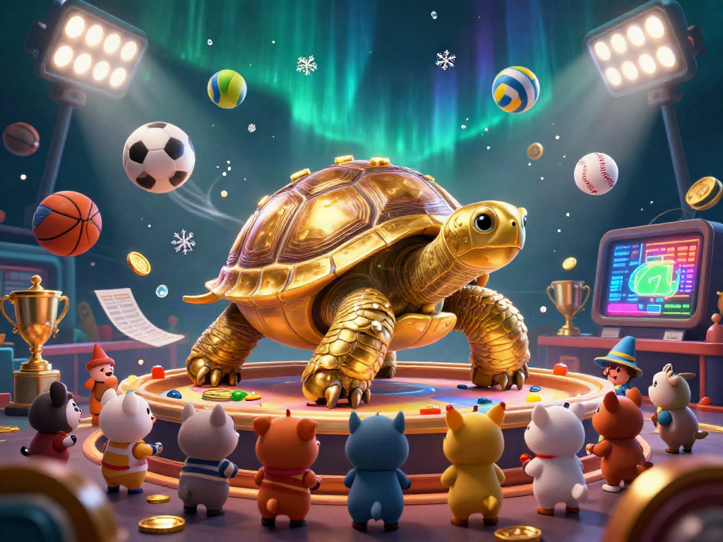 Experience the excitement of 88AA with a golden tortoise pinball machine surrounded by vibrant casino games.