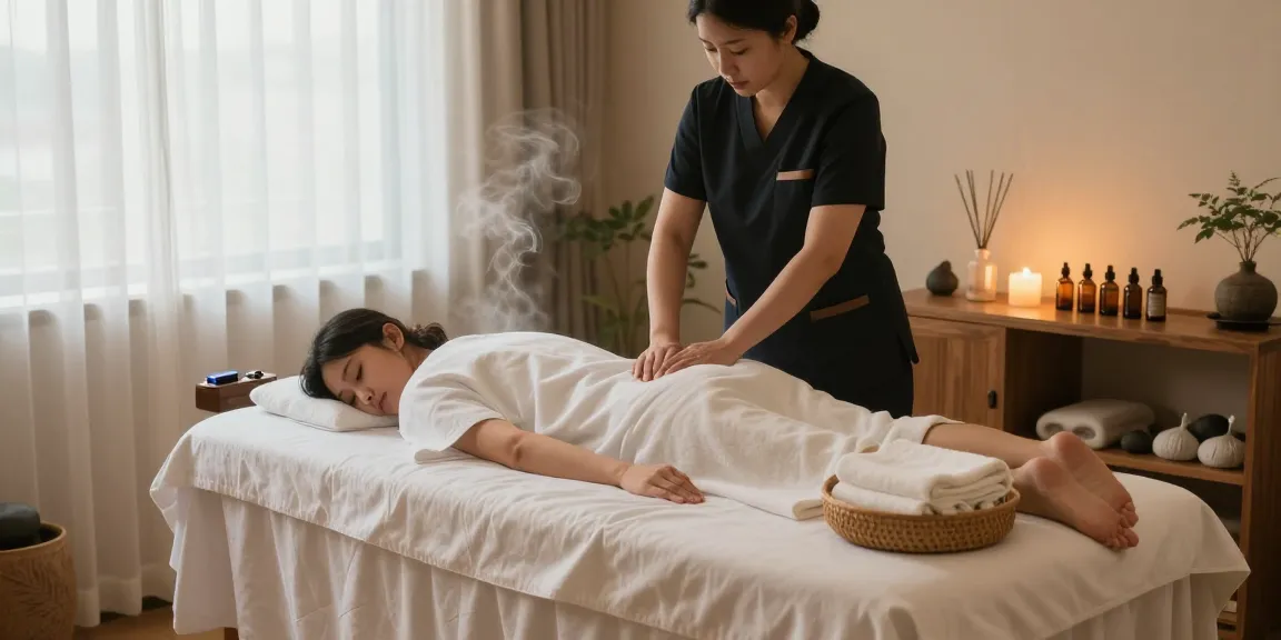 Experience soothing 안양출장마사지 in a tranquil spa setting with calming elements.