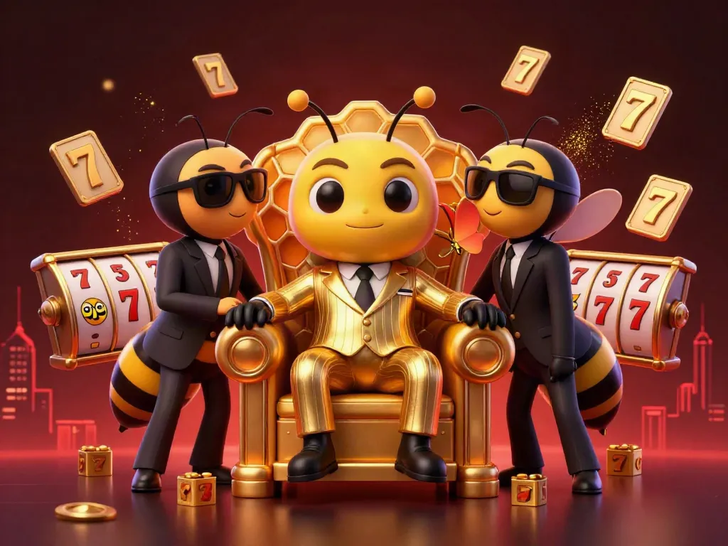 Experience thrilling gameplay with ku88's vibrant slot casino scene featuring a bumblebee mob boss.