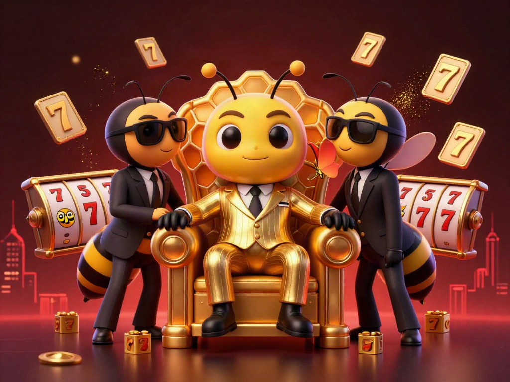 Experience thrilling gameplay with ku88's vibrant slot casino scene featuring a bumblebee mob boss.