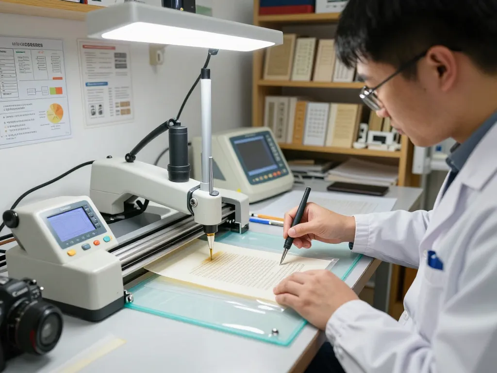 Bóc sổ đỏ ép plastic carefully being removed in a modern workshop environment, showcasing tools and technician's expertise.