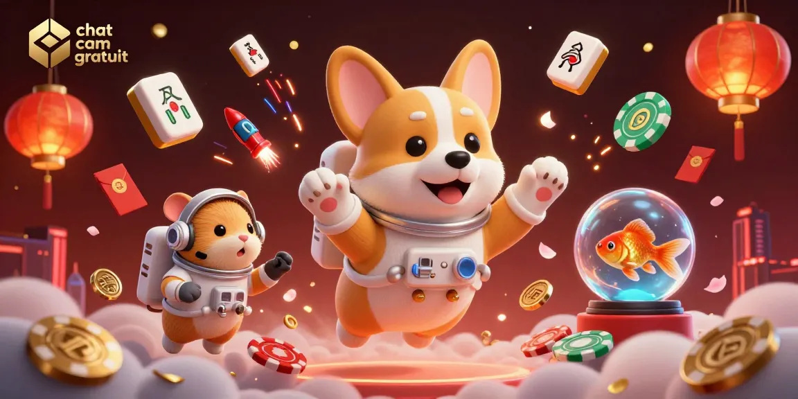 Experience chat cam gratuit in an animated casino scene with engaging characters and lively gambling elements.