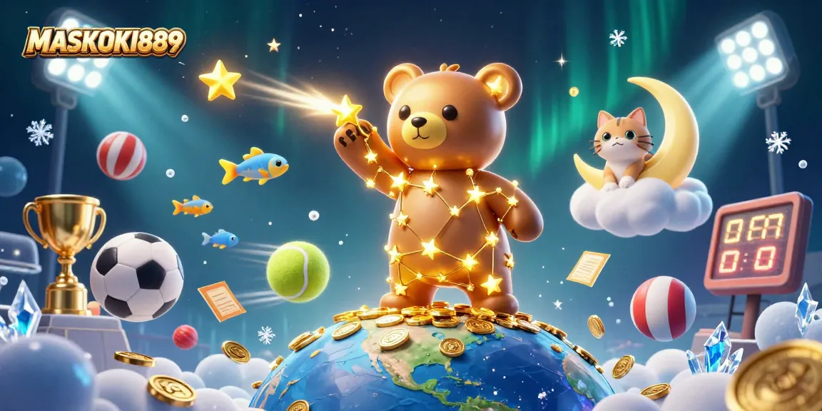 Engage in thrilling online games with MASKOKI889, featuring dynamic sports elements and mesmerizing designs.