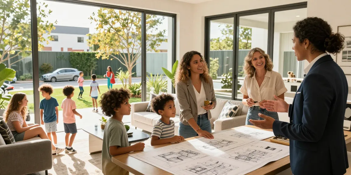 Wynwood Grand EC development showcasing stylish interiors and families exploring the show flat.
