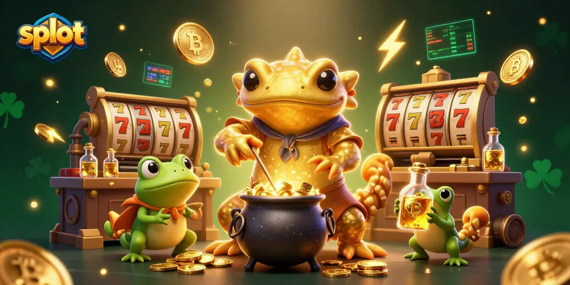 Spin the slot reels for a chance at jackpots in this dynamic gaming scene filled with gold coins.