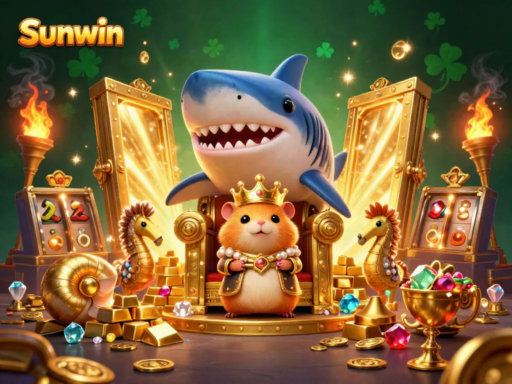Experience the thrilling world of Sunwin with dynamic slot games and a royal hamster king