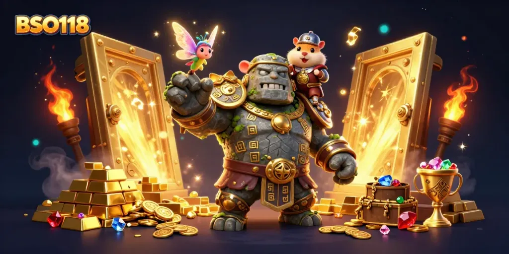 Experience epic gaming adventures at BSO118 with enchanting characters and treasure
