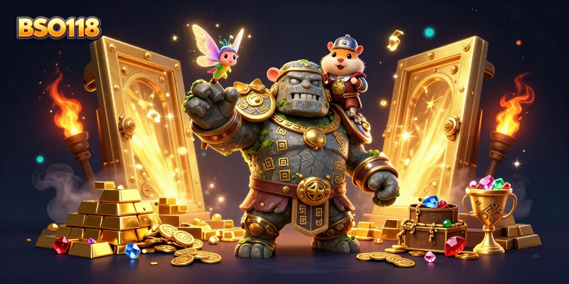Experience epic gaming adventures at BSO118 with enchanting characters and treasure