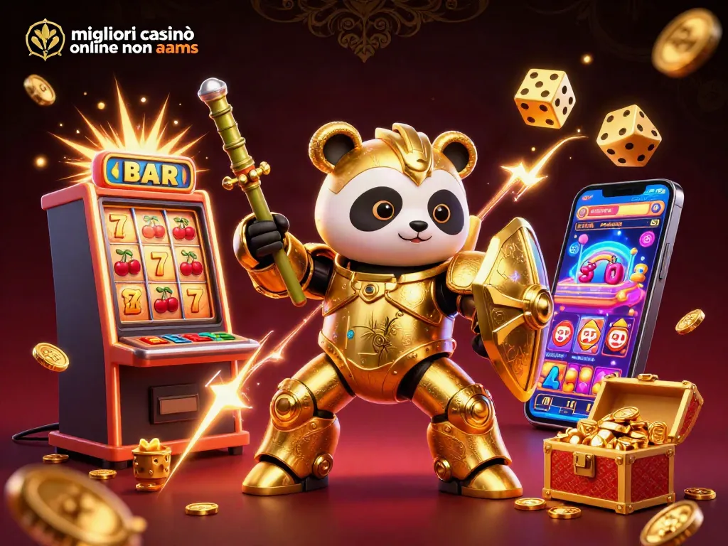 I migliori casinò online non AAMS offrono emozioni con jackpot e bonus generosi in un'illustrazione 3D coinvolgente.
