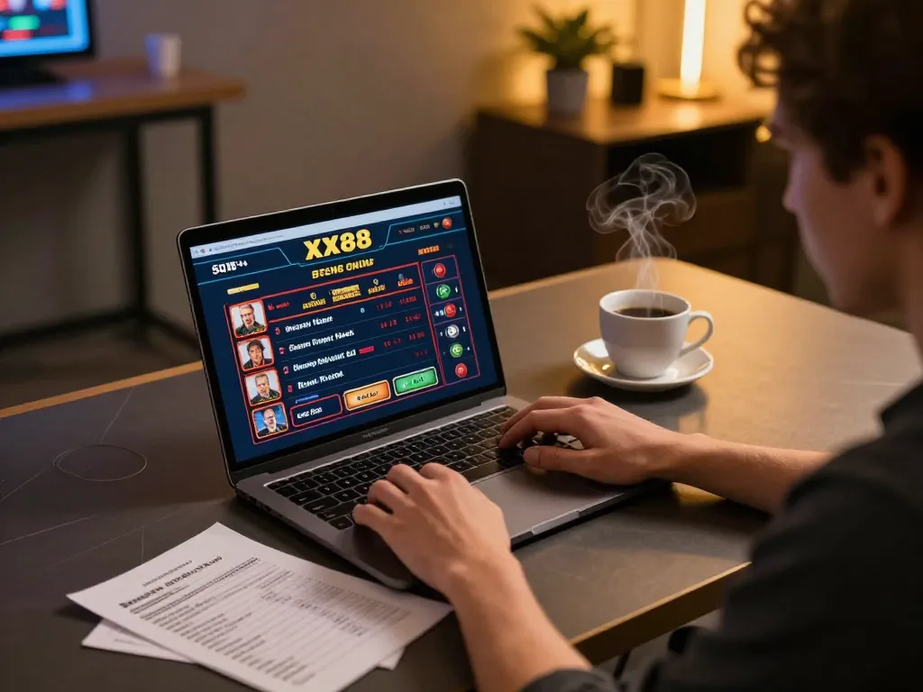 Player enjoying an immersive experience with XX88 online casino games while managing their bankroll.