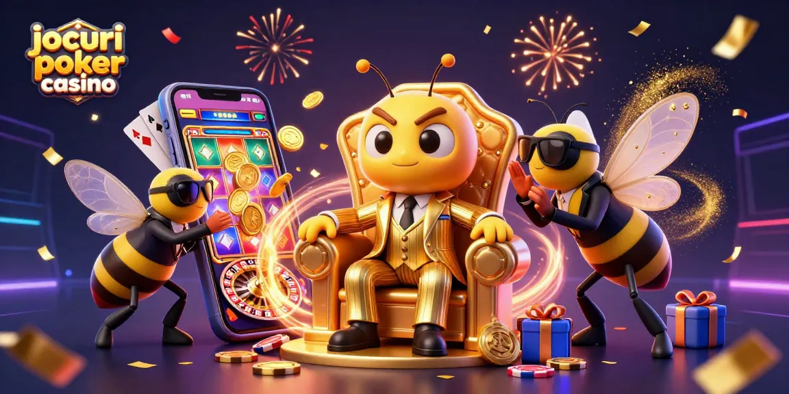Joacă jocuri poker casino într-o atmosferă plină de energie, cu personaje captivante și elemente de joc.