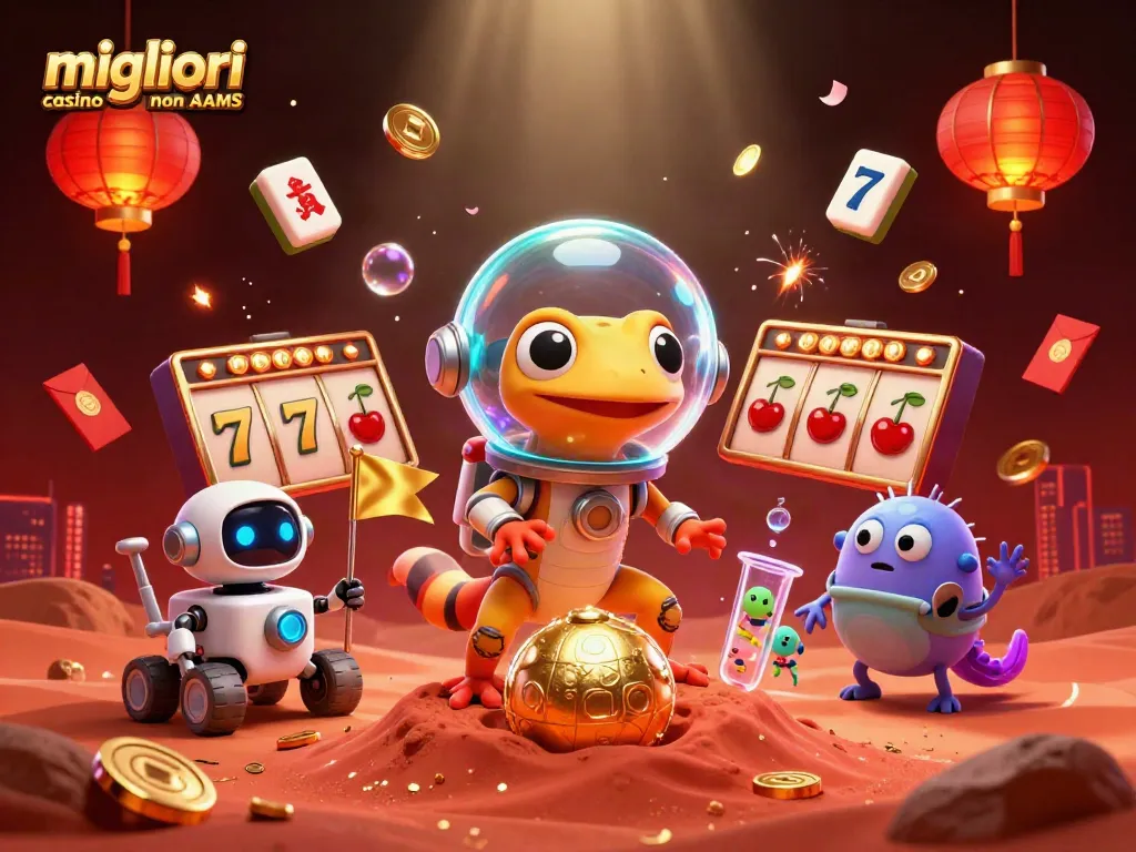 I migliori casino non AAMS offrono emozioni e avventure di gioco sotto la guida di un gecko spaziale alla scoperta di tesori.
