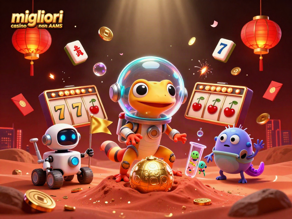 I migliori casino non AAMS offrono emozioni e avventure di gioco sotto la guida di un gecko spaziale alla scoperta di tesori.