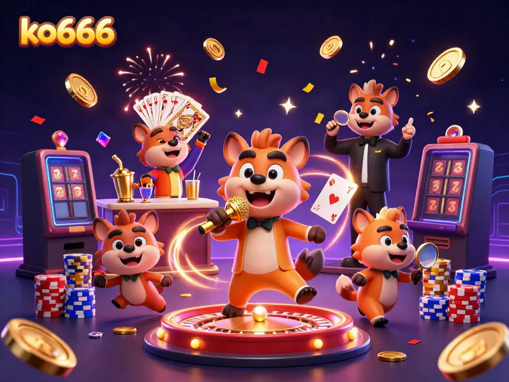 Engage in the fun atmosphere of ko666 with hyenas running a dynamic comedy casino club.