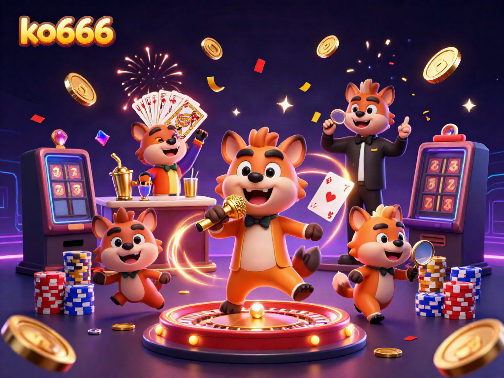 Engage in the fun atmosphere of ko666 with hyenas running a dynamic comedy casino club.