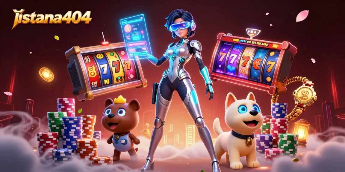 Experience thrilling winnings at istana404 with vibrant slot reels and an exciting digital gaming atmosphere.