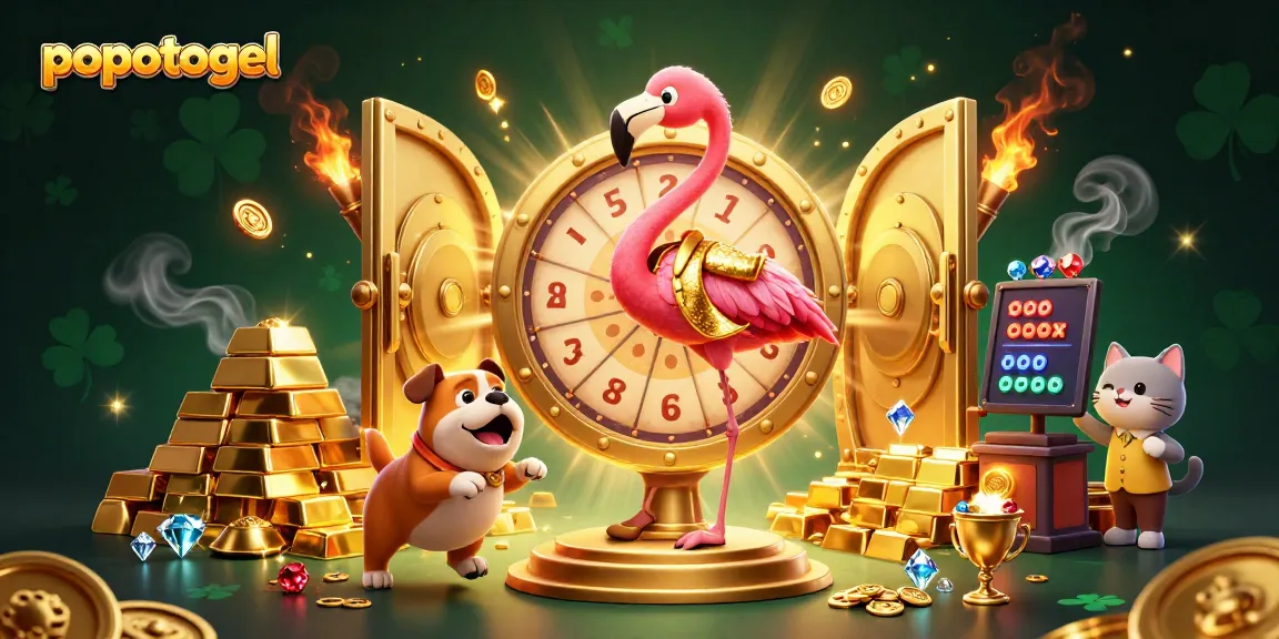 Engage with popotogel's exciting slot gameplay, featuring vibrant characters and dazzling rewards.